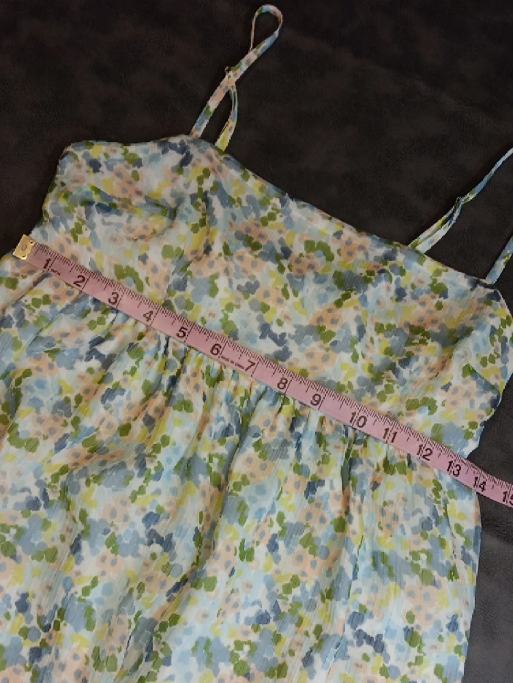 Abercrombie & Fitch Pastel Floral Maxi Dress in Blue, Green, Cream